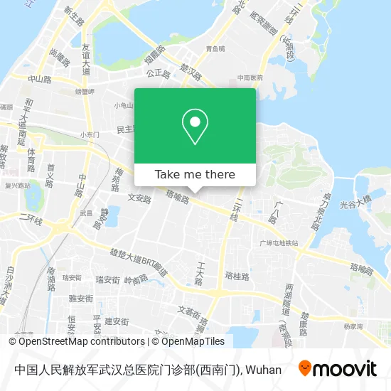 中国人民解放军武汉总医院门诊部(西南门) map