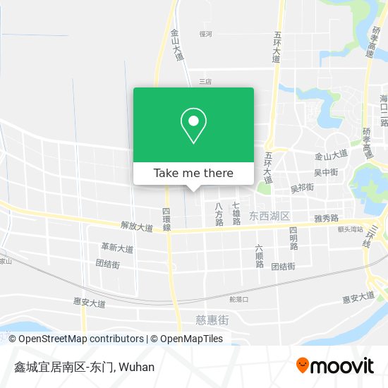 鑫城宜居南区-东门 map