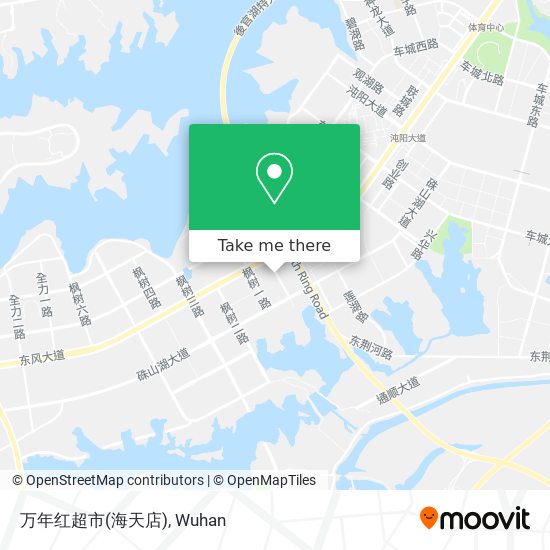 万年红超市(海天店) map