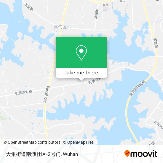 大集街道南湖社区-2号门 map