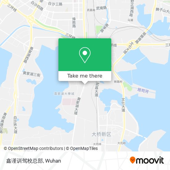 鑫谨训驾校总部 map