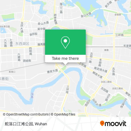 舵落口江滩公园 map