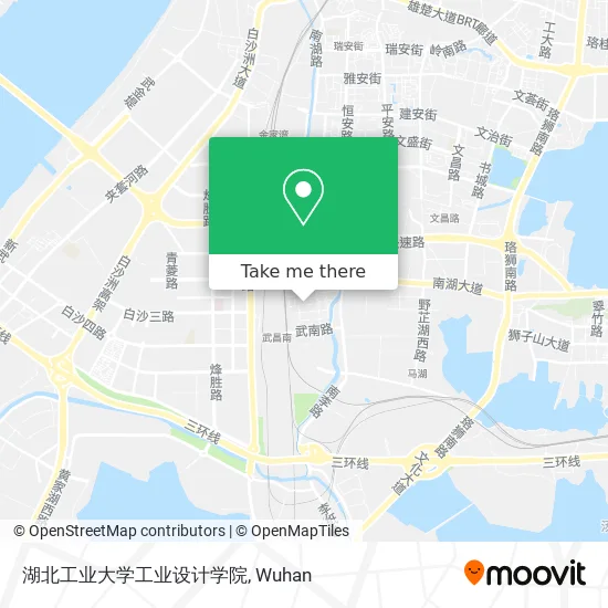 湖北工业大学工业设计学院 map