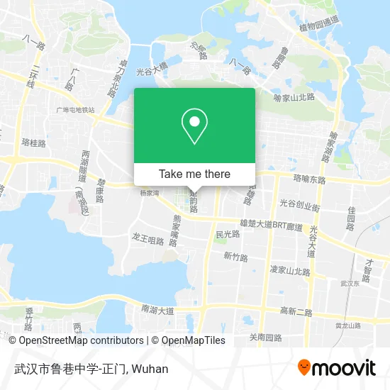 武汉市鲁巷中学-正门 map