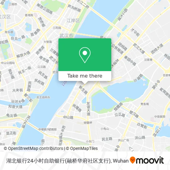 湖北银行24小时自助银行(融桥华府社区支行) map