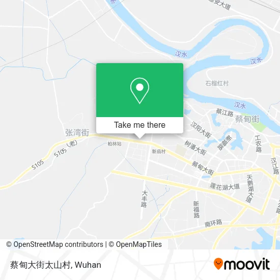 蔡甸大街太山村 map