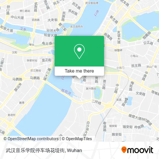 武汉音乐学院停车场花堤街 map