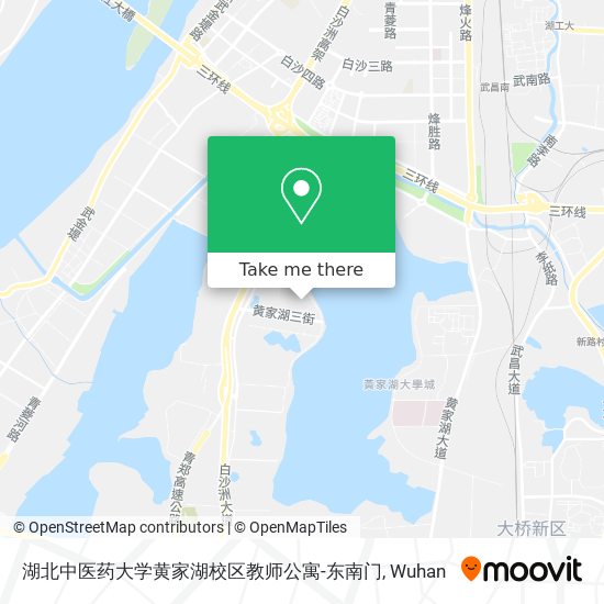 湖北中医药大学黄家湖校区教师公寓-东南门 map