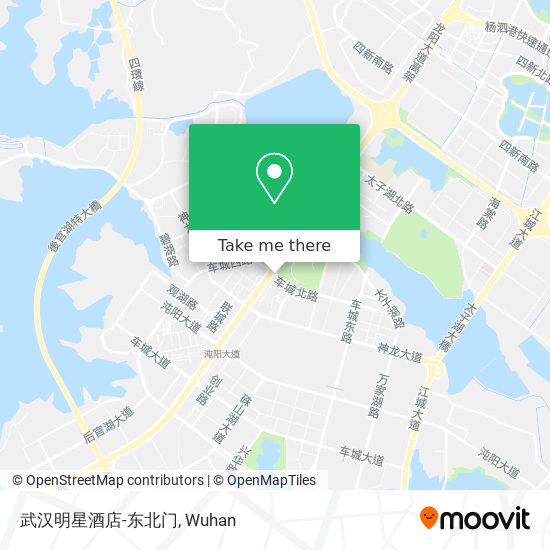 武汉明星酒店-东北门 map