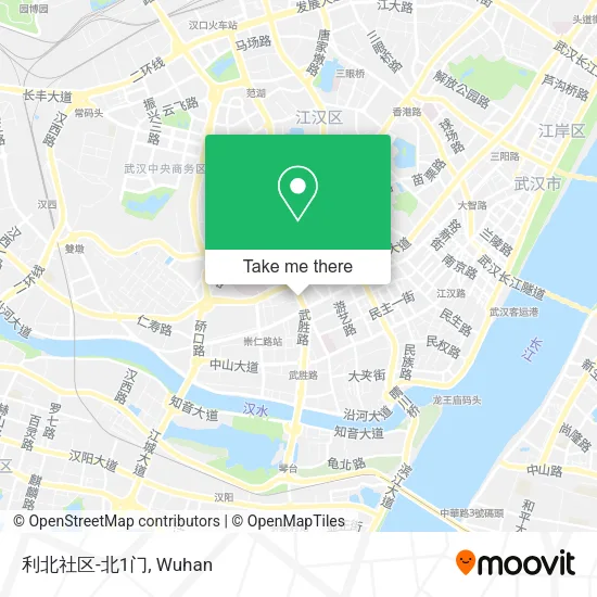 利北社区-北1门 map