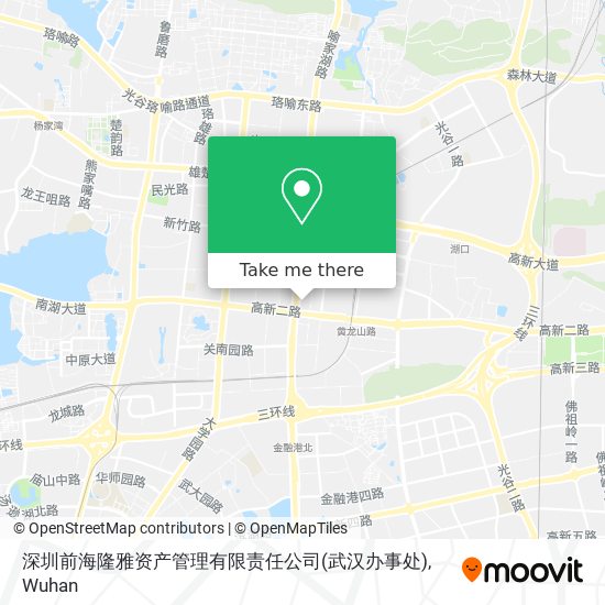 深圳前海隆雅资产管理有限责任公司(武汉办事处) map