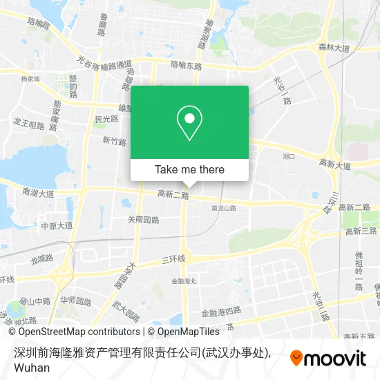 深圳前海隆雅资产管理有限责任公司(武汉办事处) map