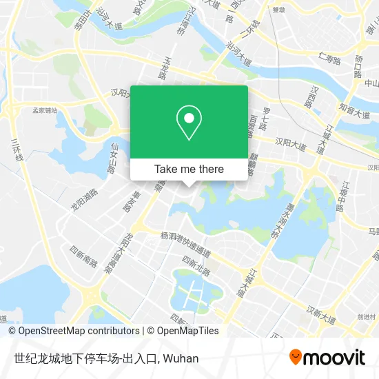 世纪龙城地下停车场-出入口 map