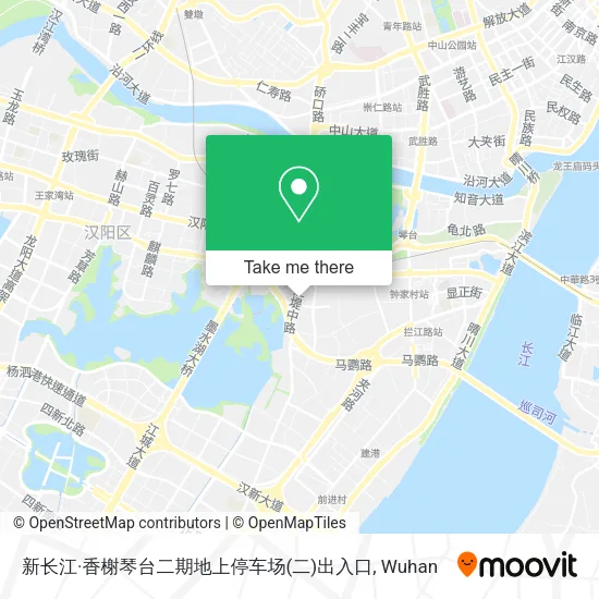 新长江·香榭琴台二期地上停车场(二)出入口 map