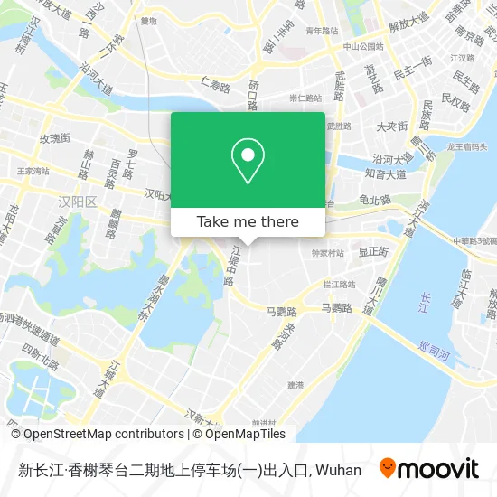 新长江·香榭琴台二期地上停车场(一)出入口 map