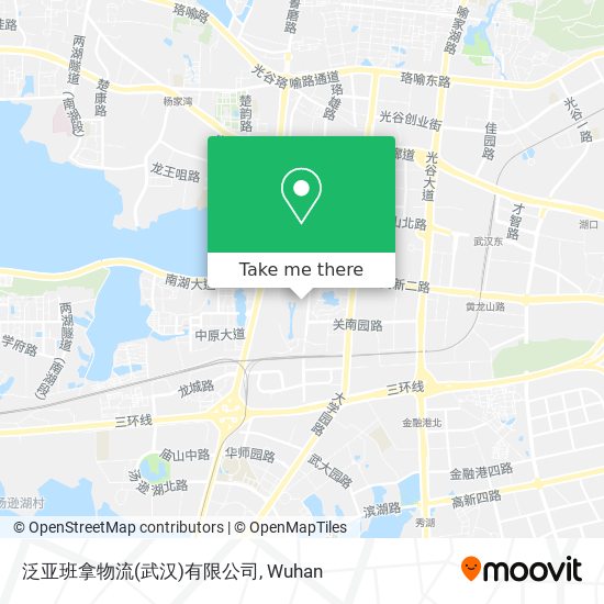 泛亚班拿物流(武汉)有限公司 map