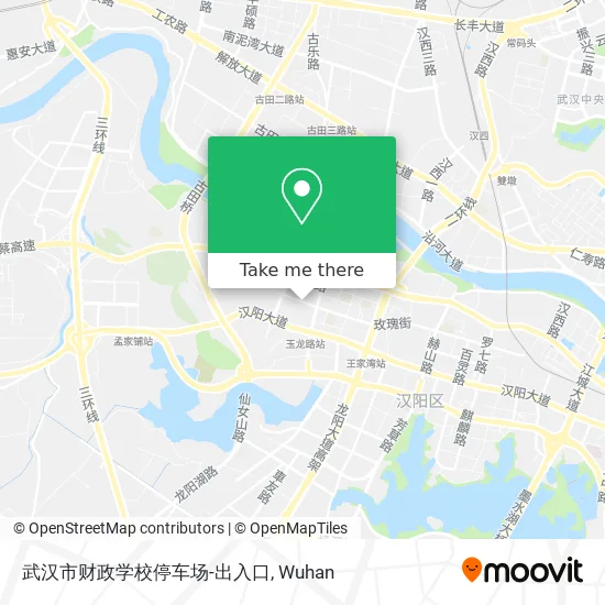 武汉市财政学校停车场-出入口 map