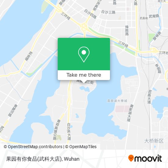 果园有你食品(武科大店) map