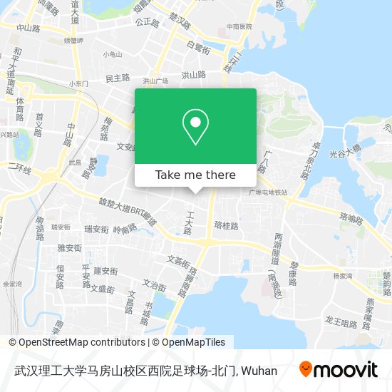 武汉理工大学马房山校区西院足球场-北门 map