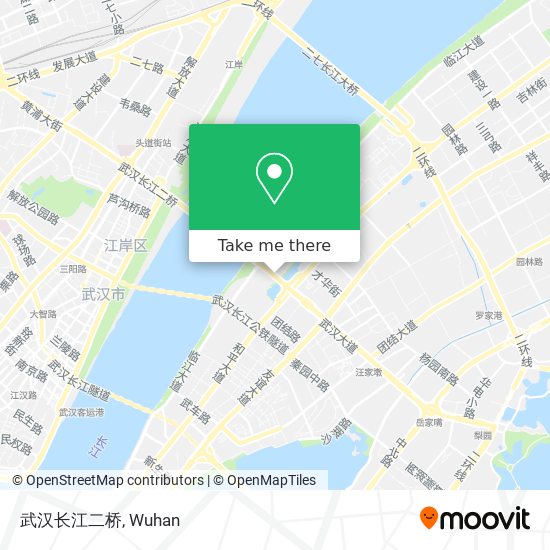 武汉长江二桥 map