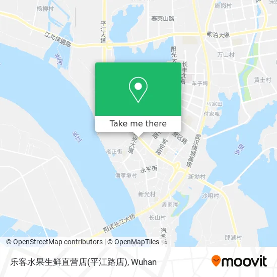 乐客水果生鲜直营店(平江路店) map
