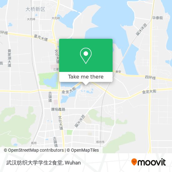 武汉纺织大学学生2食堂 map
