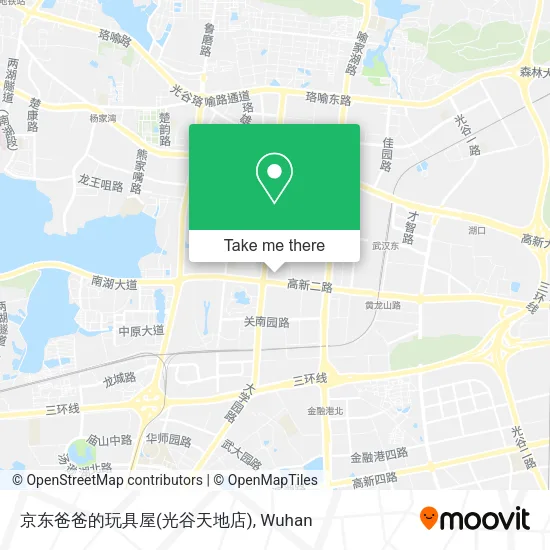 京东爸爸的玩具屋(光谷天地店) map