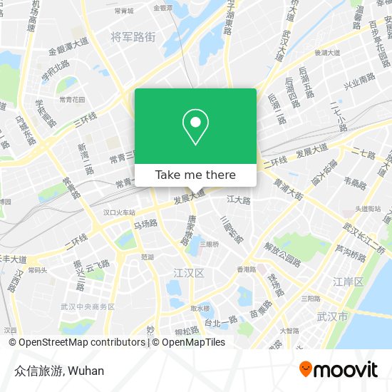 众信旅游 map