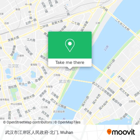 武汉市江岸区人民政府-北门 map
