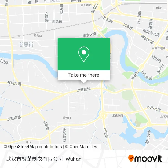 武汉市银莱制衣有限公司 map
