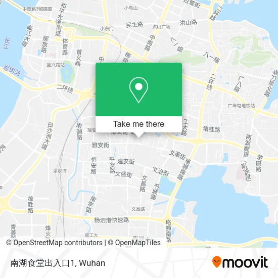 南湖食堂出入口1 map