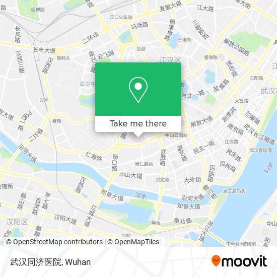 武汉同济医院 map