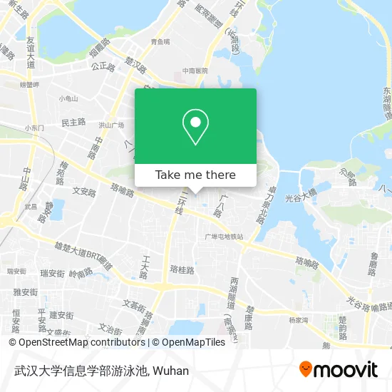 武汉大学信息学部游泳池 map