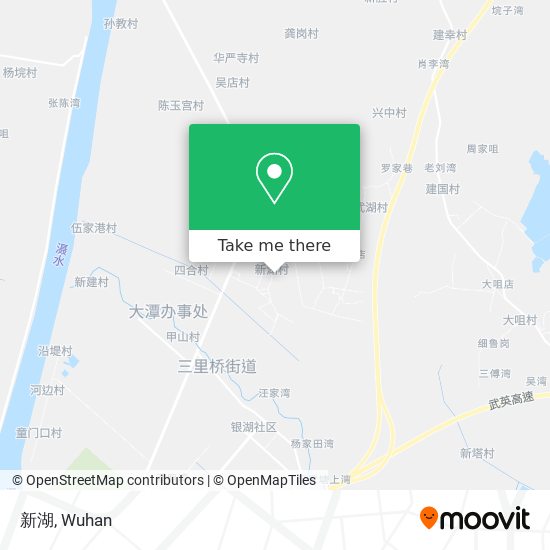 新湖 map