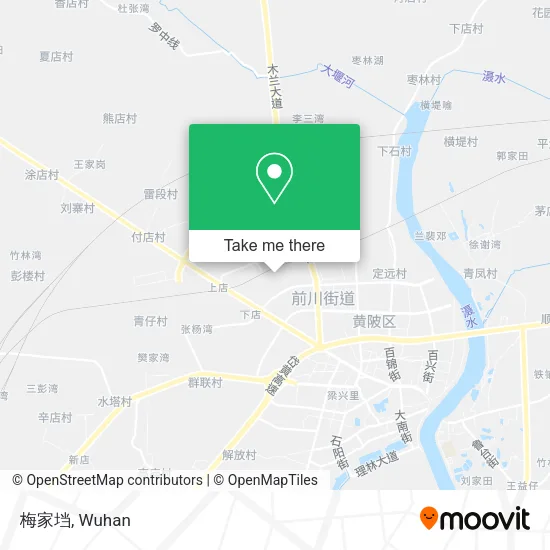 梅家垱 map