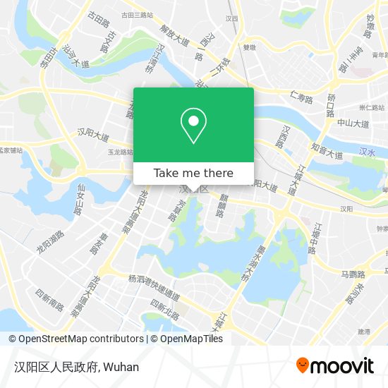 汉阳区人民政府 map
