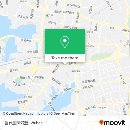 当代国际花园 map