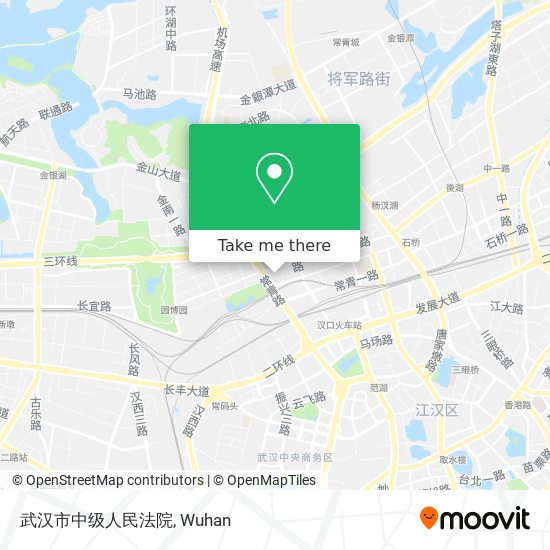 武汉市中级人民法院 map