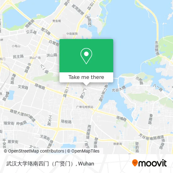 武汉大学珞南四门（广贤门） map