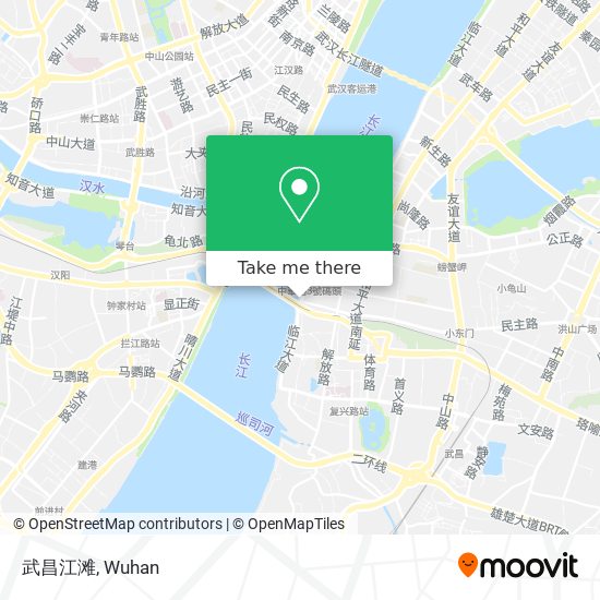 武昌江滩 map