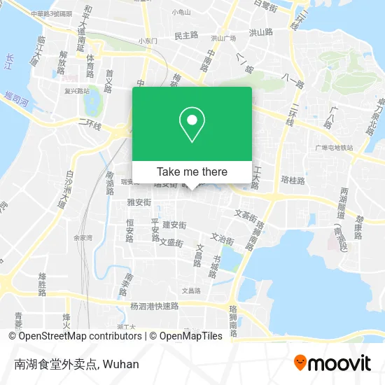南湖食堂外卖点 map