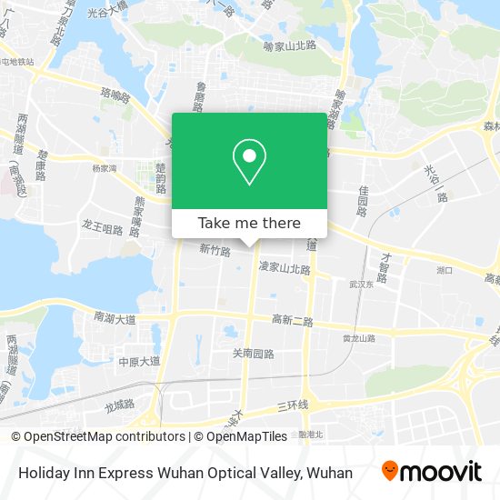 Holiday Inn Express Wuhan Optical Valley map