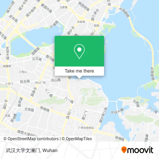 武汉大学文澜门 map