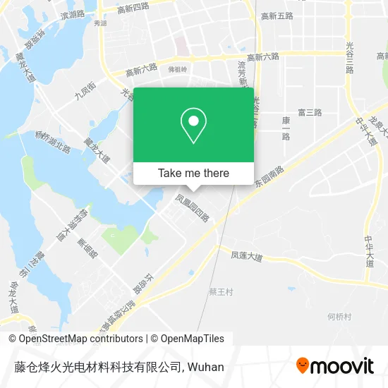 藤仓烽火光电材料科技有限公司 map