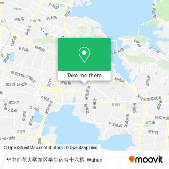 华中师范大学东区学生宿舍十六栋 map