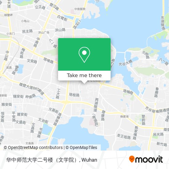 华中师范大学二号楼（文学院） map