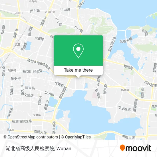 湖北省高级人民检察院 map