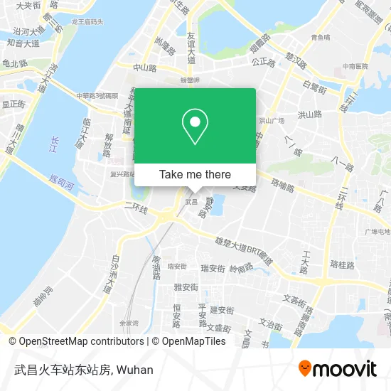 武昌火车站东站房 map