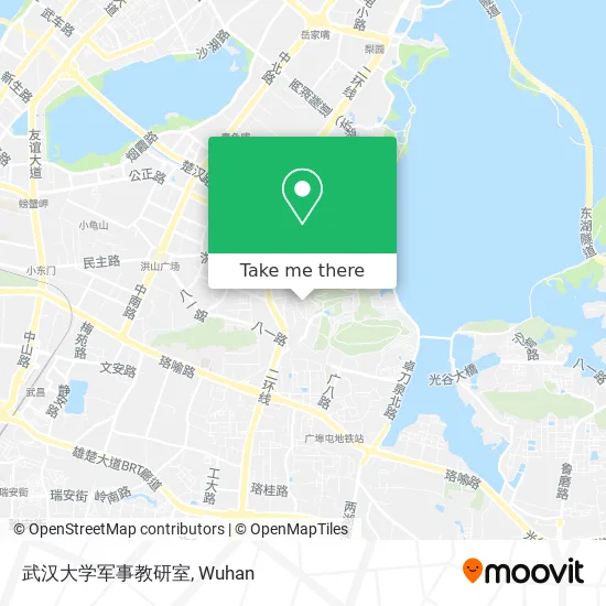 武汉大学军事教研室 map