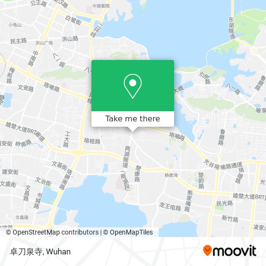 卓刀泉寺 map